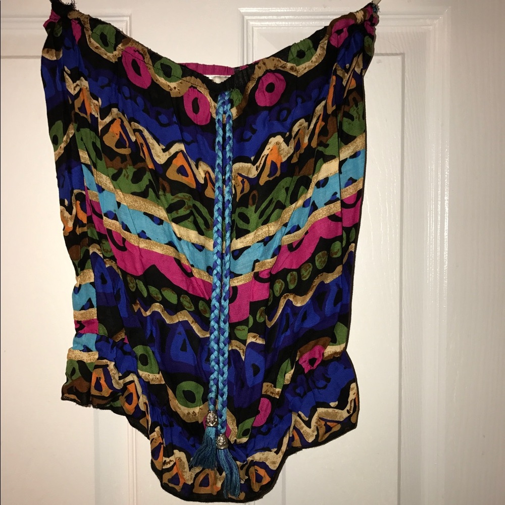 Strapless top